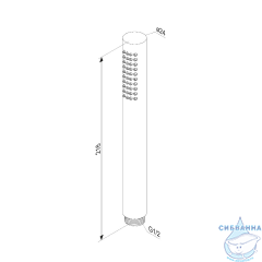 Лейка для душа Damixa Scandinavian 936020000 1 режим (хром)