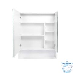 Зеркальный шкаф Viant Мальта 60 белый VMAL60BEL-ZSH