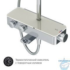 Душевая система Am.Pm Inspire V2.0 250 1 режим F0750A500 (хром)