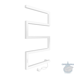 Полотенцесушитель электрический Indigo Sparta (с таймером) 50х80 белый матовый (с возможностью скрытого подключения, подключение R)