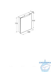 Зеркальный шкаф Roca Victoria 60 R белый глянцевый A857475806