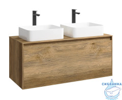 Корпус тумбы под раковину Aqwella Mobi 120 MOB0112DB дуб балтийский