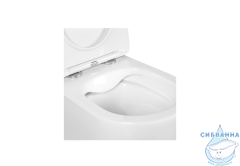 Унитаз подвесной безободковый Aquatek Европа AQ1900-00 (с сиденьем Soft Close (микролифт)