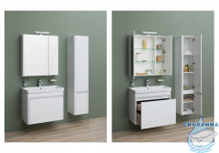 Шкаф-зеркало Aquanet Орлеан 80 белый 183077