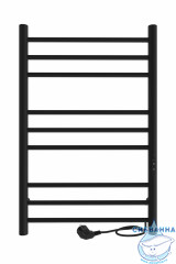 Полотенцесушитель электрический Indigo Line Trinity П9 (с таймером) 50х80 черный муар (с возможностью скрытого подключения, подключение R/L)