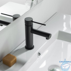 Смеситель для раковины Timo Saona 2361/03F (без донного клапана) (черный матовый)