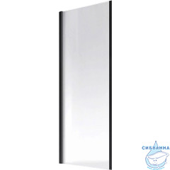 Боковая стенка Veconi Rovingo 80 профиль черный, стекло прозрачное KP13B-80-01-C5