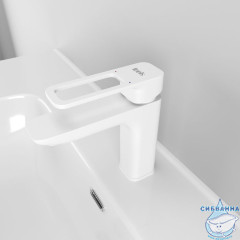 Смеситель для умывальника, белый матовый, Slide, IDDIS, SLIWT00i01