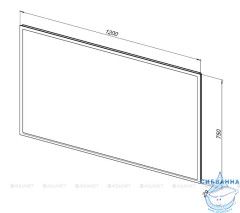 Зеркало Aquanet Aquanet Оптима 120x75 288968