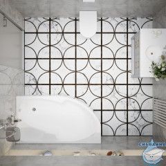 Акриловая ванна Тритон София R 150х95 с каркасом