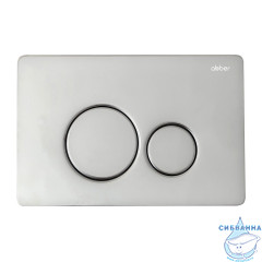 Комплект подвесной унитаз ABBER Rechteck AC1201 белый с инсталляцией AC0105 и кнопкой AC0121 хром