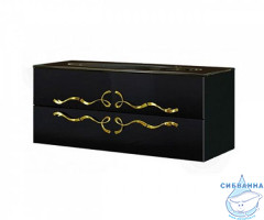 Тумба под раковину 120 см Aqwella Clarberg Due amanti DUE0112BLK черная