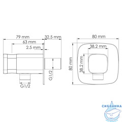Шланговое подсоединение Wasserkraft A327 (черный матовый)