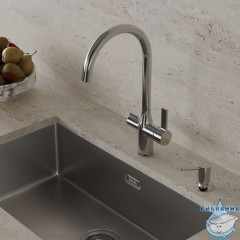 Дозатор, латунь, хром, Kitchen Line, IDDIS, SDISB00i59