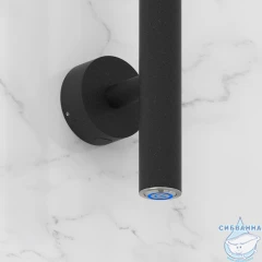 Полотенцесушитель электрический Сунержа Аскет 165 (с возможностью скрытого подключения) (темный титан)