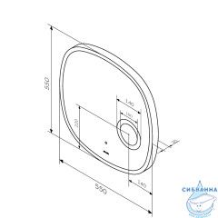 Зеркало Am.Pm Func 55 см M8FMOX0553SA
