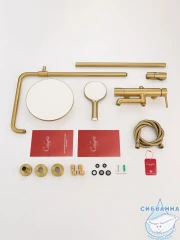 Душевая система Calypso CS2420-3 250 1 режим (золото матовое)