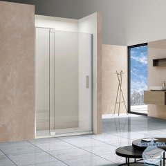 Дверь в нишу Vincea Extra 100-110 профиль хром, стекло прозрачное VDP-1E1011CL