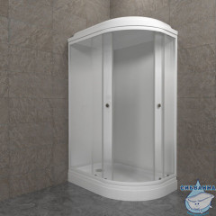 Душевая кабина Тритон Коралл 120х80 А профиль белый, стело лайт Щ0000068945