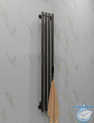 Полотенцесушитель электрический Indigo Style (с таймером) 18х120 оружейная сталь  (с возможностью скрытого подключения, подключение R/L)