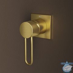 Встраиваемый смеситель для умывальника, золото матовое, Duna, IDDIS, DUNMG00i65