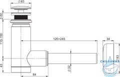 Сифон для умывальника Ravak X01723