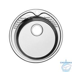 Мойка с выпуском арт. 011UPSOi84, нержавеющая сталь, шелк, D510, Suno S, IDDIS, SUN51S0i77K