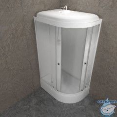 Душевая кабина Тритон Коралл L 120х80 В профиль белый, стело лайт Щ0000068947