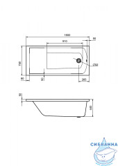 Ванна акриловая Santek Фиджи 160х75