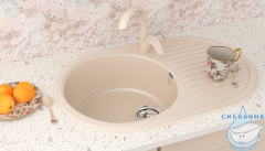 Кухонная мойка Ulgran U-107 73 песочный