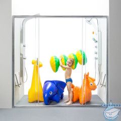 Дверь в нишу Ravak Blix BLDP4 140 см профиль сатин, стекло прозрачное