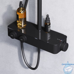 Душевая система AM.PM Inspire V2.0 F0750A422 1 режим (черный матовый)