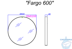 Зеркало Aqwella RM 60x60 RM0206BLK