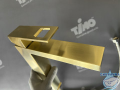 Смеситель для раковины Timo Briana 7111/17F (без донного клапана) (золото матовое)