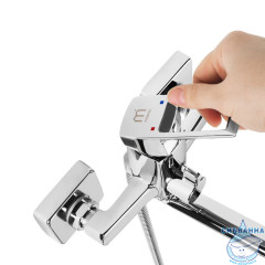 Смеситель для ванны Milardo Atlantic ATLSBLCM10 с душевым гарнитуром (хром)