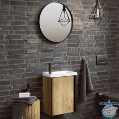 Тумба Aqwella Urban 45 дуб балтийский с раковиной Фостер 45