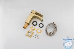 Смеситель для раковины Gappo G1007-4 (без донного клапана) (бронза)