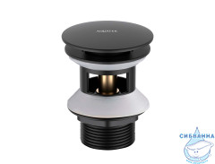 Донный клапан для раковины Aquatek AQ6002MB (черный матовый)