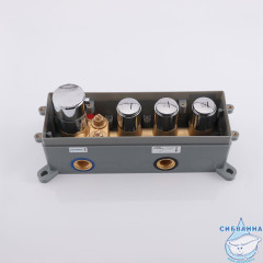 Смеситель для ванны встраиваемый Vincea VSCV-433TBG (брашированное золото)