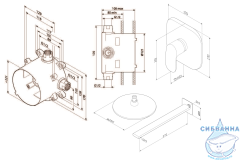 Душевая система Am.Pm 250 1 режим FM002R000 (хром)