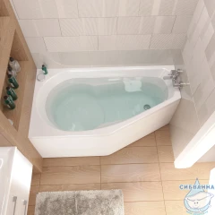 Акриловая ванна 1Marka Deep 150х80 L с каркасом