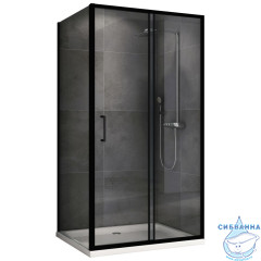 Душевое ограждение ABBER Schwarzer Diamant AG30140B5-S90B5 140x90 профиль черный, стекло  прозрачное (без поддона)