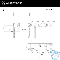Смеситель для душа Omnires Y Y1240GL (золото)