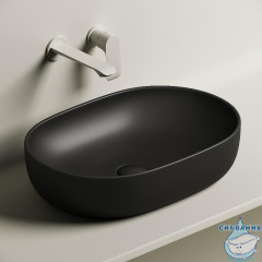  Раковина на столешницу 60 см Ceramicanova Element CN6047MB (черный матовый)