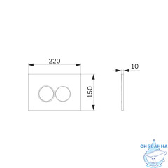 Кнопка смыва Am.Pm Pro С L хром глянцевый I070151