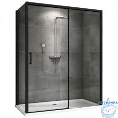 Душевое ограждение ABBER Komfort 130x100 AG93130B-S102B профиль хром, стекло прозрачное (без поддона)