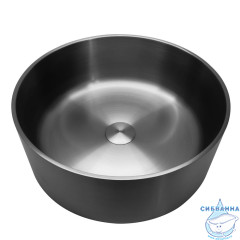 Раковина накладная ABBER Wasser Kreis AF2407GM оружейная сталь