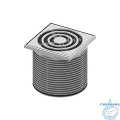 Дренажный трап для душа TECE DN 100 с вертикальным выходом 3607600 , с сухим затвором 3695006 с решеткой 3660001