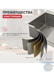 Кухонная мойка Raglo 72 R702.7246.05 (сатин)