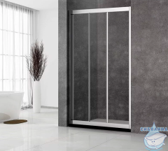 Дверь в нишу Veconi Vianno 150 профиль хром, стекло прозрачное VN31-150-01-C5